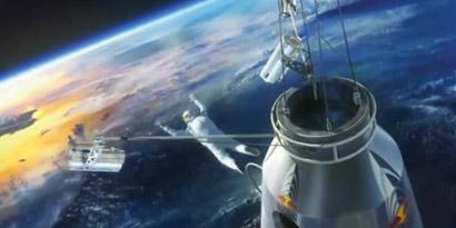 Imagem de: Paraquedista realizará salto em queda livre do espaço [vídeo]