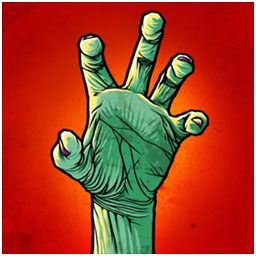 Logo Zombie HQ Ícone Logo Zombie HQ Ícone