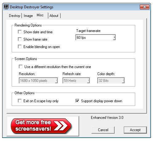 desktop destroyer doe windows 7