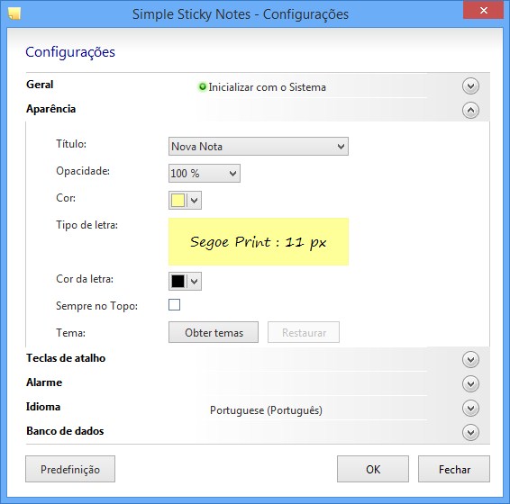 Simple Sticky Notes Download para Windows em Português Grátis