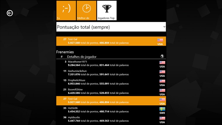 what do the colors mean in wordament