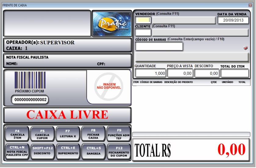 Imagem 3 do PRATIC FRENTE - Frente de Caixa