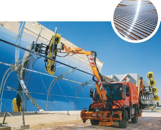 Conheça os caminhões criados apenas para deixar usinas solares brilhando