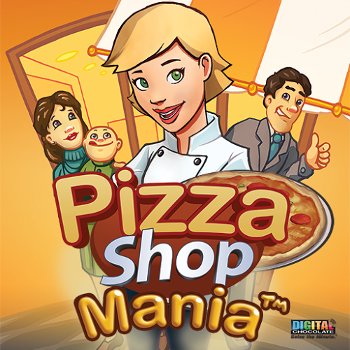 Logo Pizza Shop Mania Free Ícone Logo Pizza Shop Mania Free Ícone