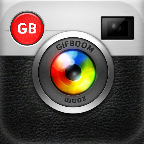 Logo GifBoom: Animated GIF Camera Ícone Logo GifBoom: Animated GIF Camera Ícone