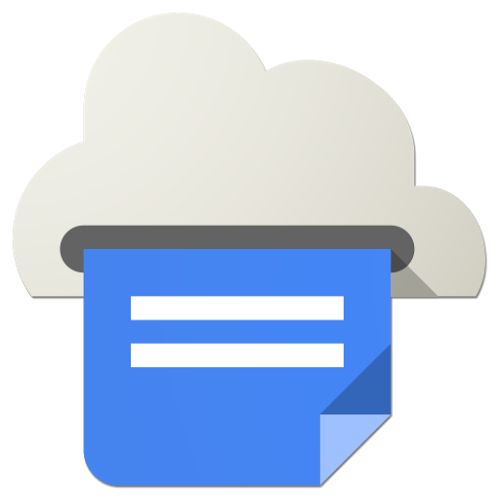 Logo Google Cloud Print Ícone Logo Google Cloud Print Ícone