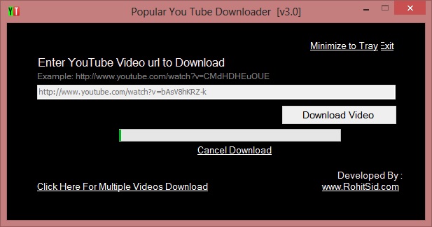 Popular YouTube Downloader Download to Windows Grátis