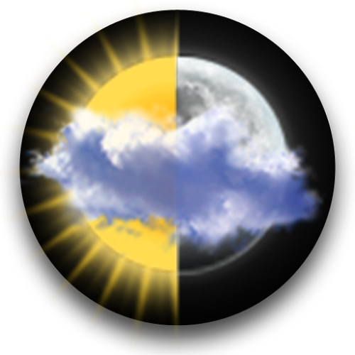 Logo Animated Weather Ícone Logo Animated Weather Ícone