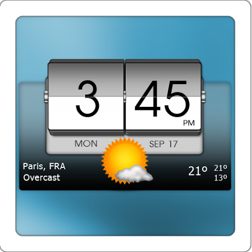 Logo 3D Flip Clock & World Weather Ícone Logo 3D Flip Clock & World Weather Ícone