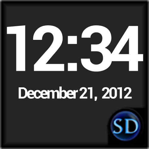 Logo SD DigiClock Widget Ícone Logo SD DigiClock Widget Ícone