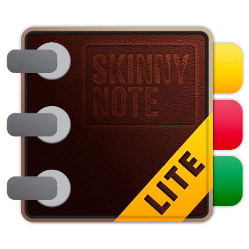 Logo Skinny Note Notepad Lite Ícone Logo Skinny Note Notepad Lite Ícone