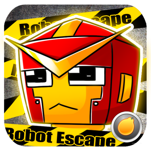 Logo Robot Escape Ícone Logo Robot Escape Ícone
