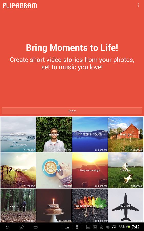 Flipagram - Imagem 1 do software