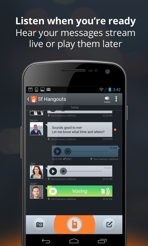 Voxer Walkie-Talkie PTT - Imagem 2 do software