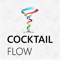 Logo Cocktail Flow Ícone Logo Cocktail Flow Ícone