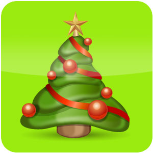 Logo Christmas Holiday Ícone Logo Christmas Holiday Ícone