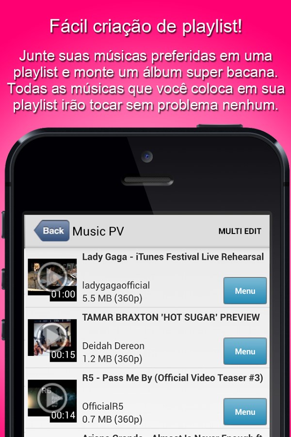 Musicclip Youtube Music Video Download Para Android Em Português Grátis