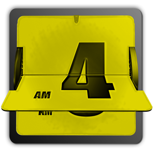 Logo aniFlipClock Yellow Theme Ícone Logo aniFlipClock Yellow Theme Ícone