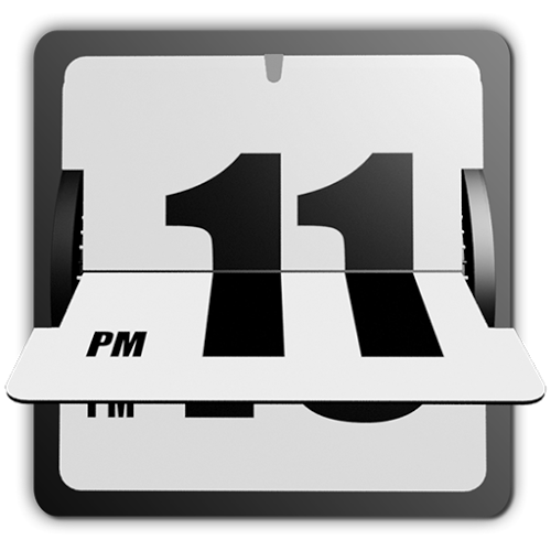 Logo aniFlipClock Tema Branco Ícone Logo aniFlipClock Tema Branco Ícone
