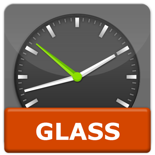 Logo Clock Widget Pack Glass Ícone Logo Clock Widget Pack Glass Ícone