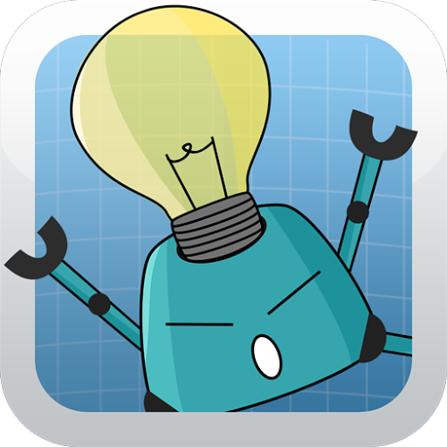 Logo Robot Puzzle Factory Ícone Logo Robot Puzzle Factory Ícone