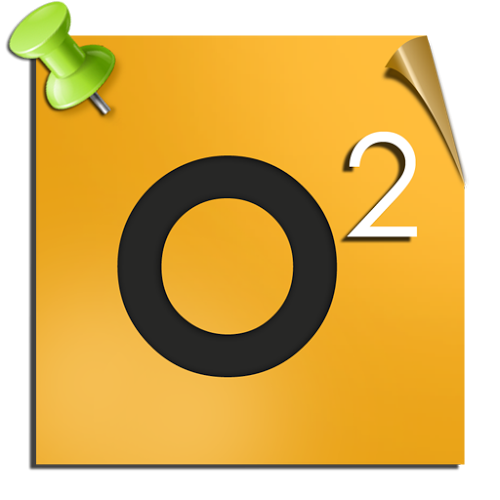 Logo O2 Note Ícone Logo O2 Note Ícone