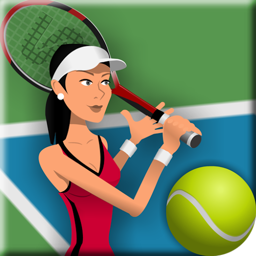 Logo Stick Tennis Ícone Logo Stick Tennis Ícone