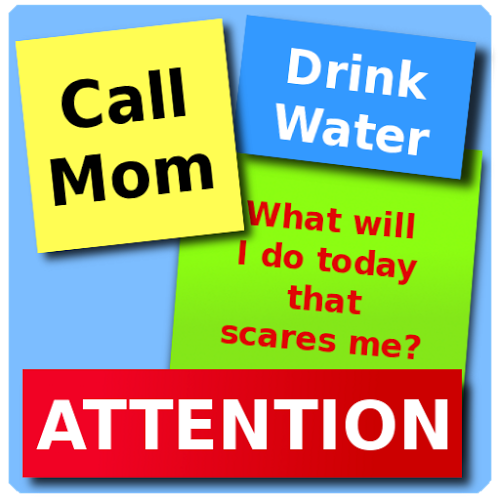 Logo Attention Grabber Note Widget Ícone Logo Attention Grabber Note Widget Ícone