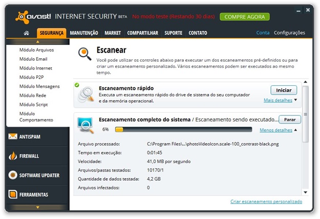 Imagem 2 do avast! Internet Security 8