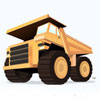 Logo Dump Truck Ícone Logo Dump Truck Ícone