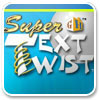 Logo Super Text Twist Ícone Logo Super Text Twist Ícone