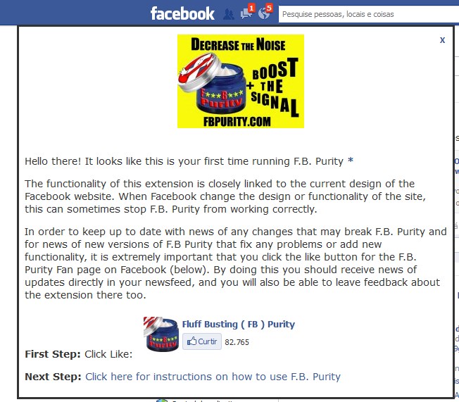Disable facebook purity firefox Disable facebook purity firefox