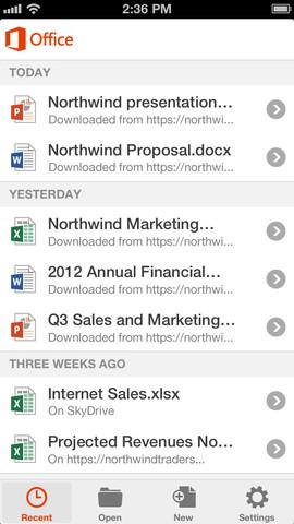 Microsoft Office Mobile screenshot 5