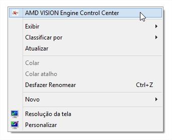 Amd vision engine control center