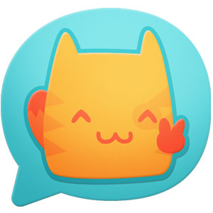Logo Meow Chat - Fun Random Instant Ícone Logo Meow Chat - Fun Random Instant Ícone
