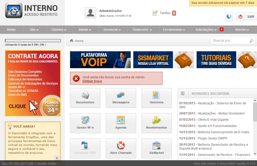 Imagem 1 do Siscontábil