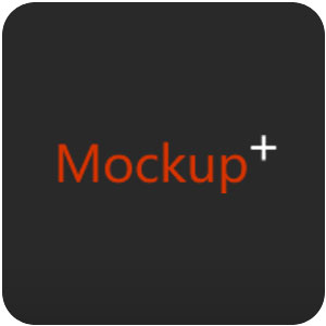 Logo Mockup Plus Ícone Logo Mockup Plus Ícone