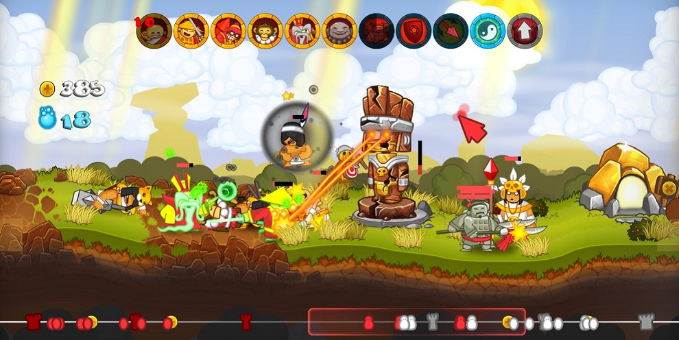 Swords and Soldiers - Novas imagens Wii U