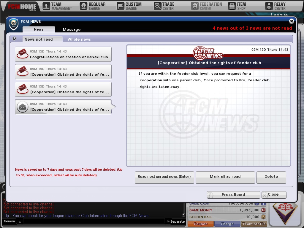 Imagem 16 do Football Club Manager (FCManager)