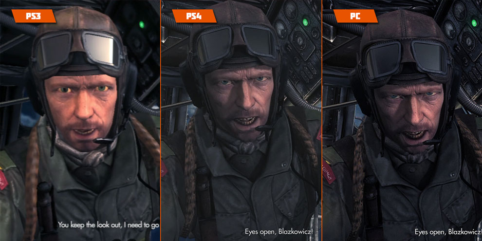 Há muita diferença gráfica entre as versões de Wolfenstein: The New Order?