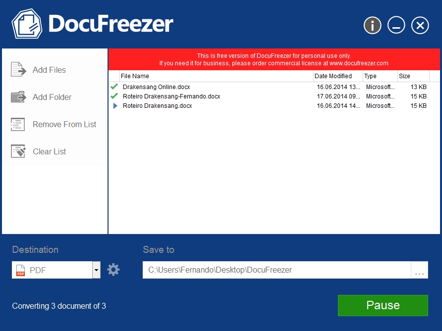 DocuFreezer 5.0.2308.16170 for mac download free