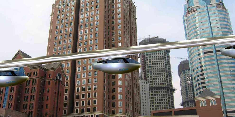 Imagem de: Tel Aviv terá "carros suspensos" no ar como meio de transporte até 2015