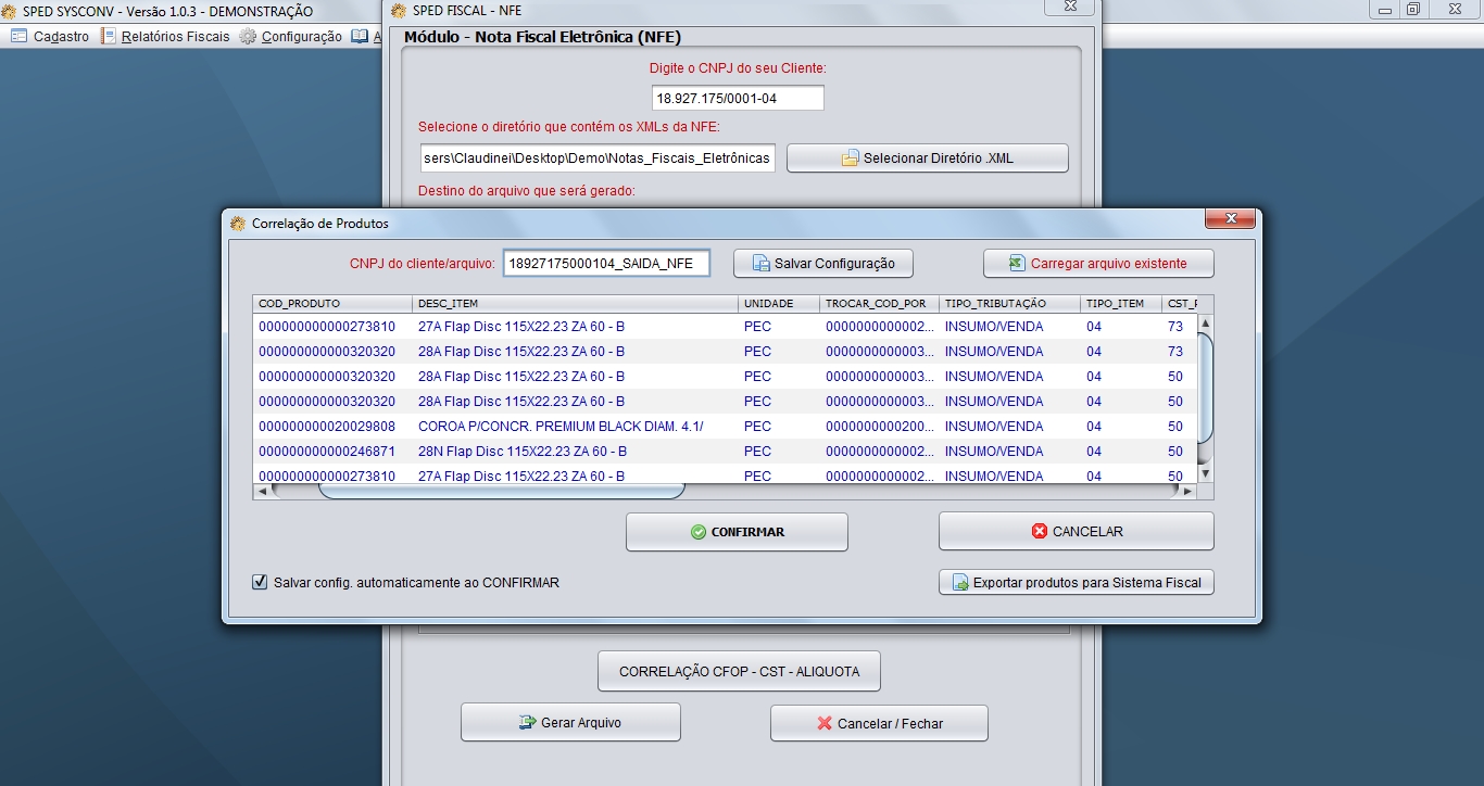 Imagem 5 do Sped Fiscal Sysconv