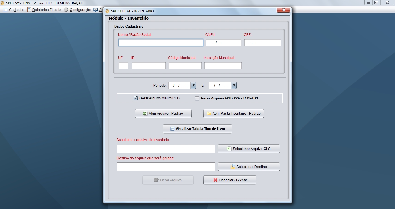 Imagem 7 do Sped Fiscal Sysconv