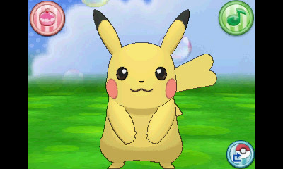 Pikachu fêmea, com cauda em formato de coração