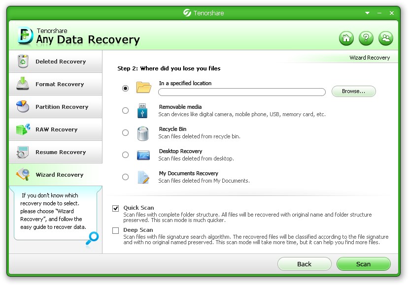 ac free any data recovery