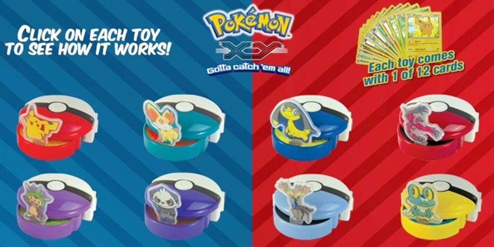 McLanche Feliz da Austrália dá bonecos e cards de Pokémon X/Y
