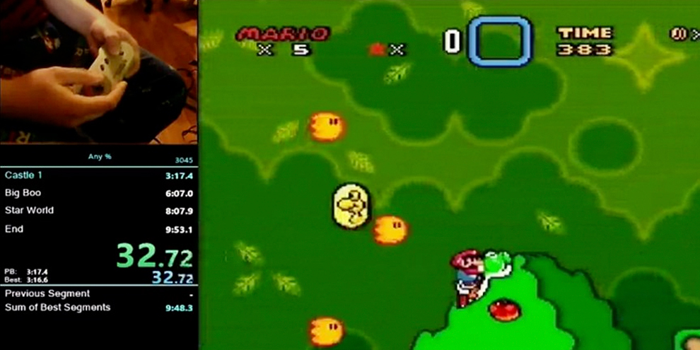 Voando baixo: Mario quase vira Sonic em disputa insana de Super Mario World