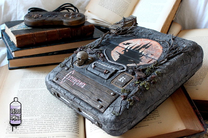 Super NES modificado com tema de Castlevania