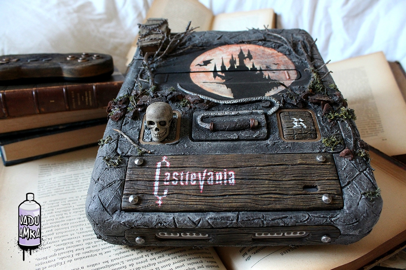 Super NES modificado com tema de Castlevania